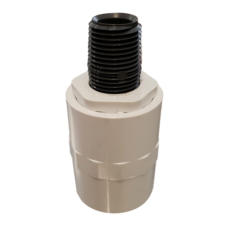 1" MNPT TO 1/2"MNPT PVC Sched 80 Adaptor for Desiccant Air Breathers 1" MNPT TO 1/2"MNPT PVC Sched 80 Adaptor for Desiccant Air Breathers